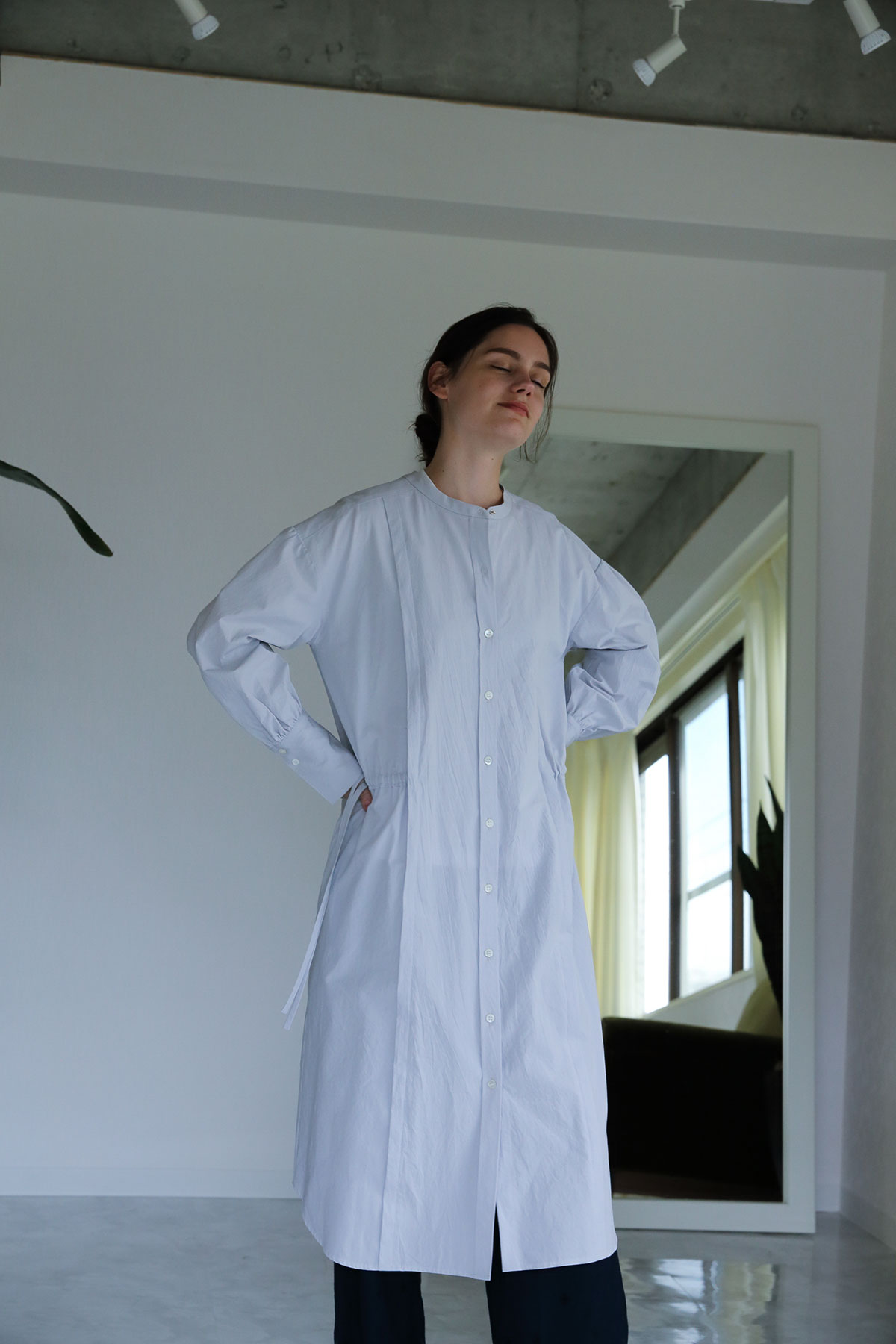 BO204514-lgray Salt Shrinkage Dairy/Dinner Transform shirts Dress -L GRAY-【BO204514】
