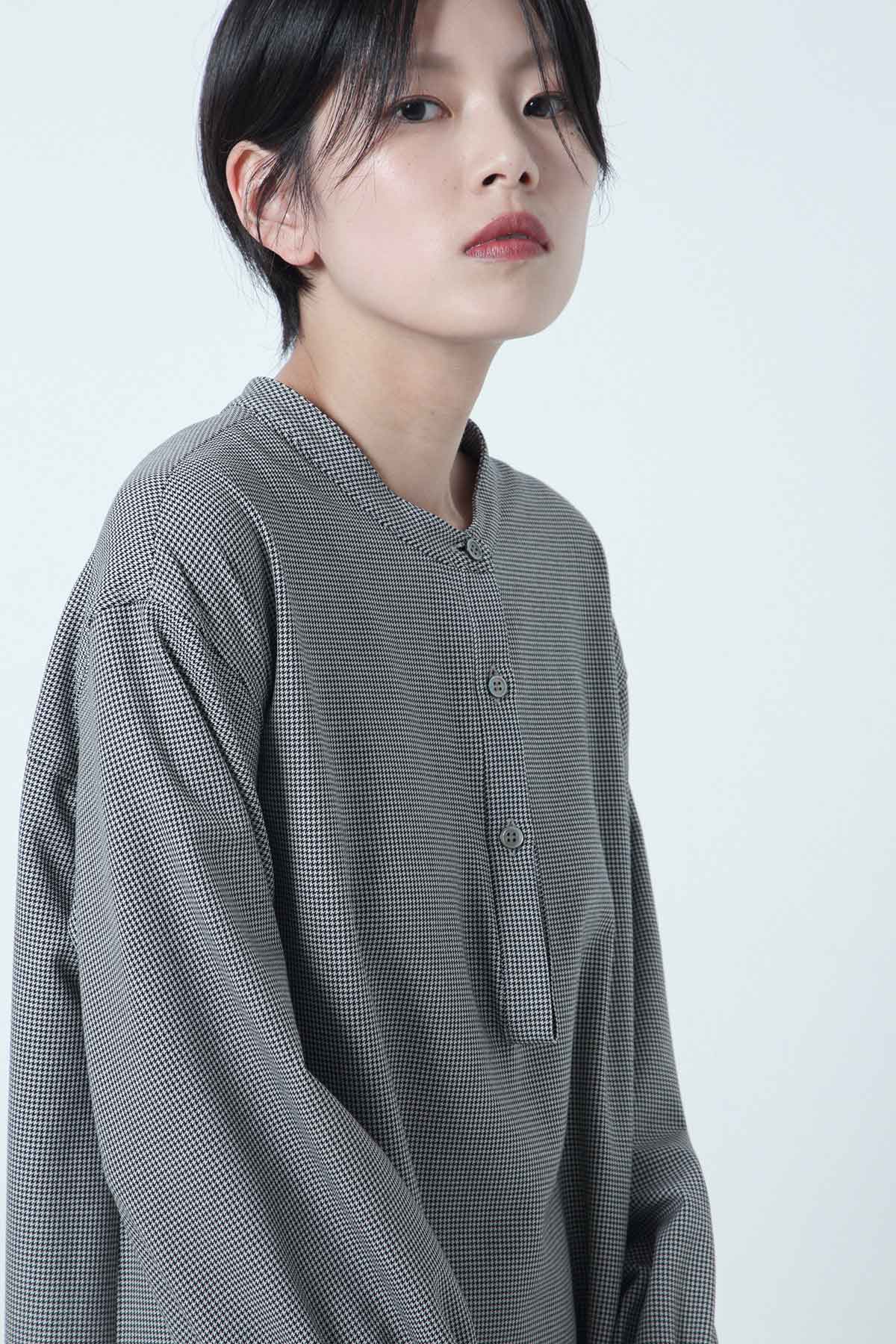 BO205517-htcheck Romeo Warm Check 3DPlacket Functional ShirtsDress -HT CHECK-【BO205517】Del.Oct.