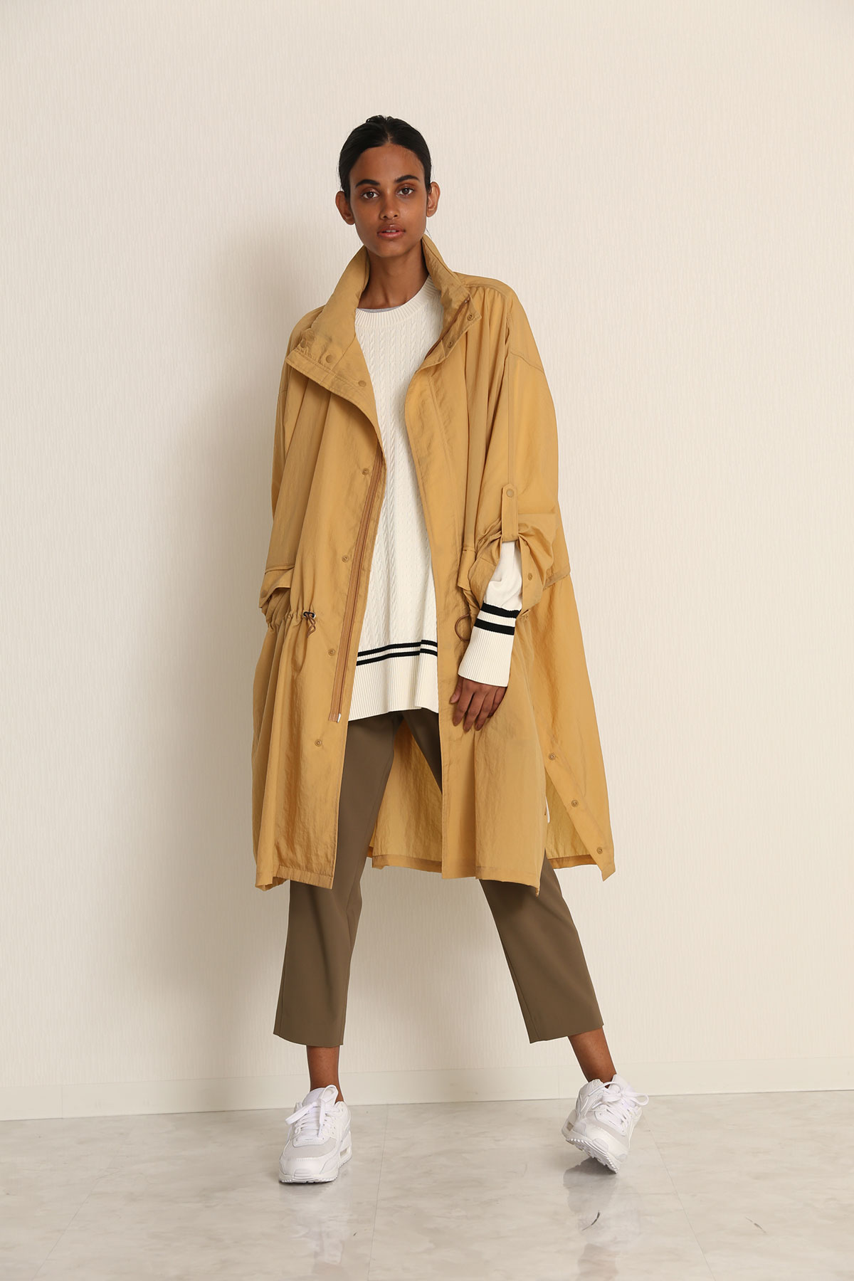 BO21-101C-beige Packable Nylon M65 Field Coat-BEIGE-【BO21-101C】