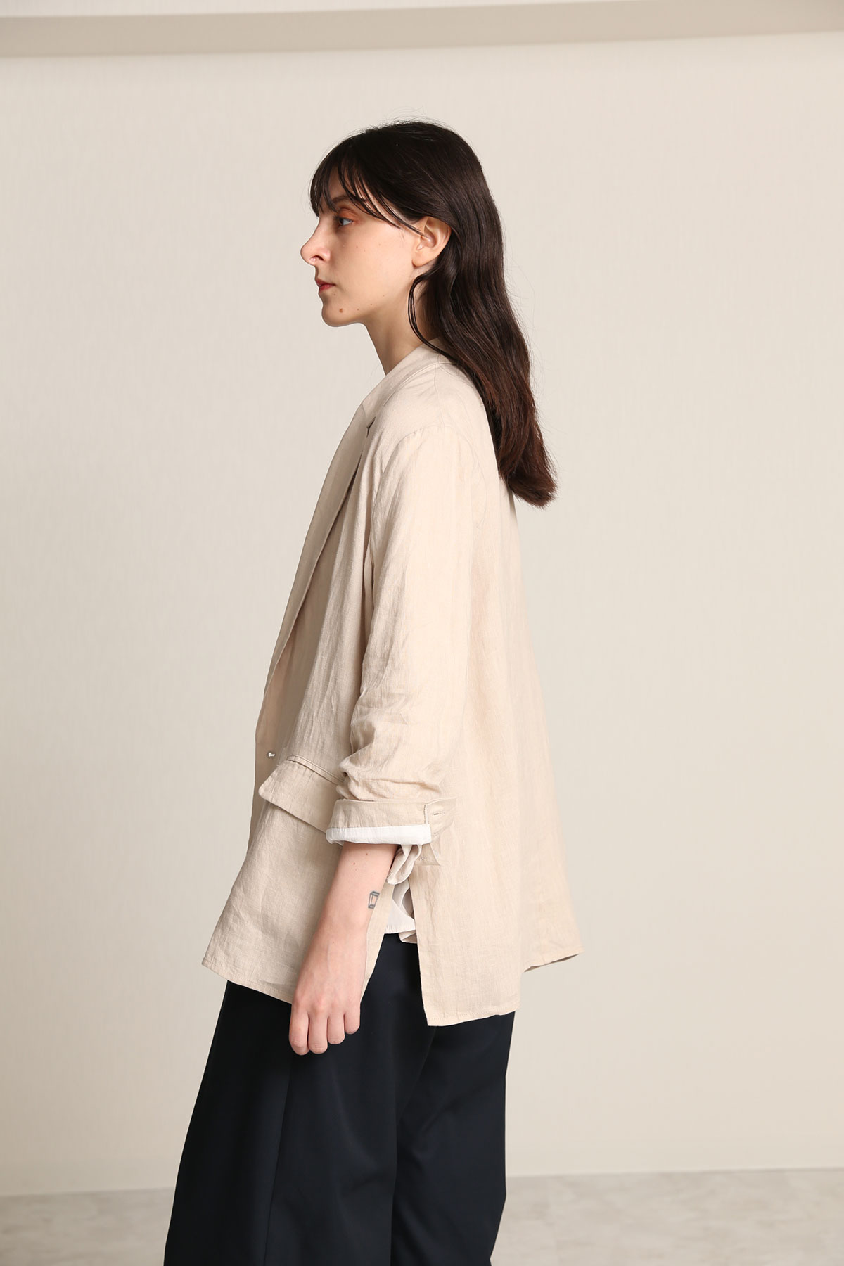 BO21-108J-beige Chou-chou Sleeve Resort Jacket-BEIGE-【BO21-108J】