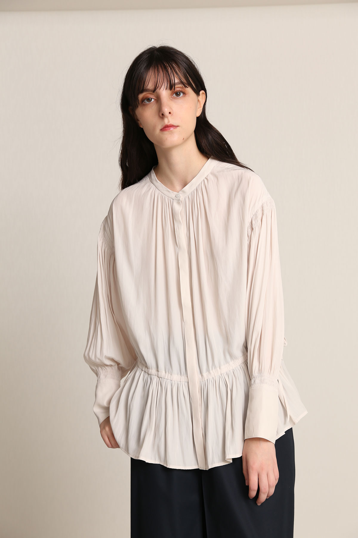 BO21-109B-ivory Ordinary de Chine Toga Blouse-IVORY-【BO21-109B】Del.Jan.
