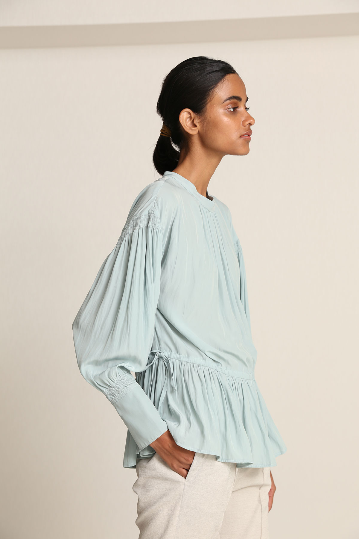 BO21-109B-mint Ordinary de Chine Toga Blouse-MINT-【BO21-109B】Del.Jan.