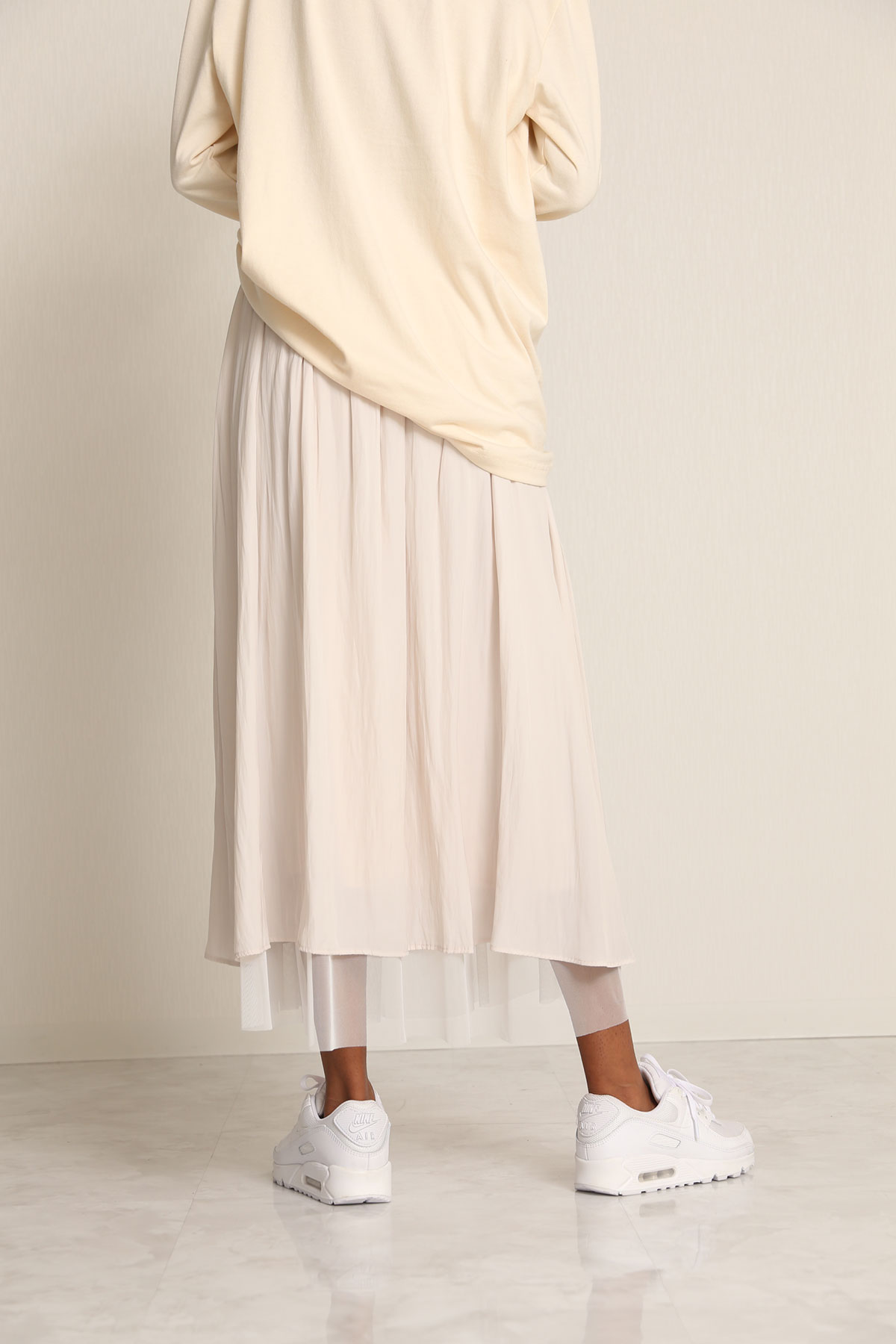 BO21-111K-ivory Ordinary de Chine Dairy/Dinner Skirt-IVORY-【BO21-111K】Del.Jan.