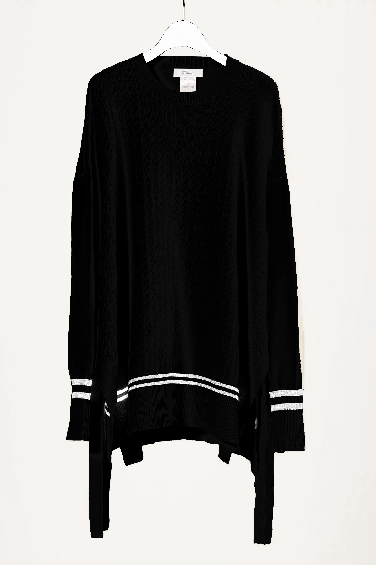 BO21-126C-black Childen Knit Poncho Pullover -BLACK-【BO21-126N】Del.Feb.