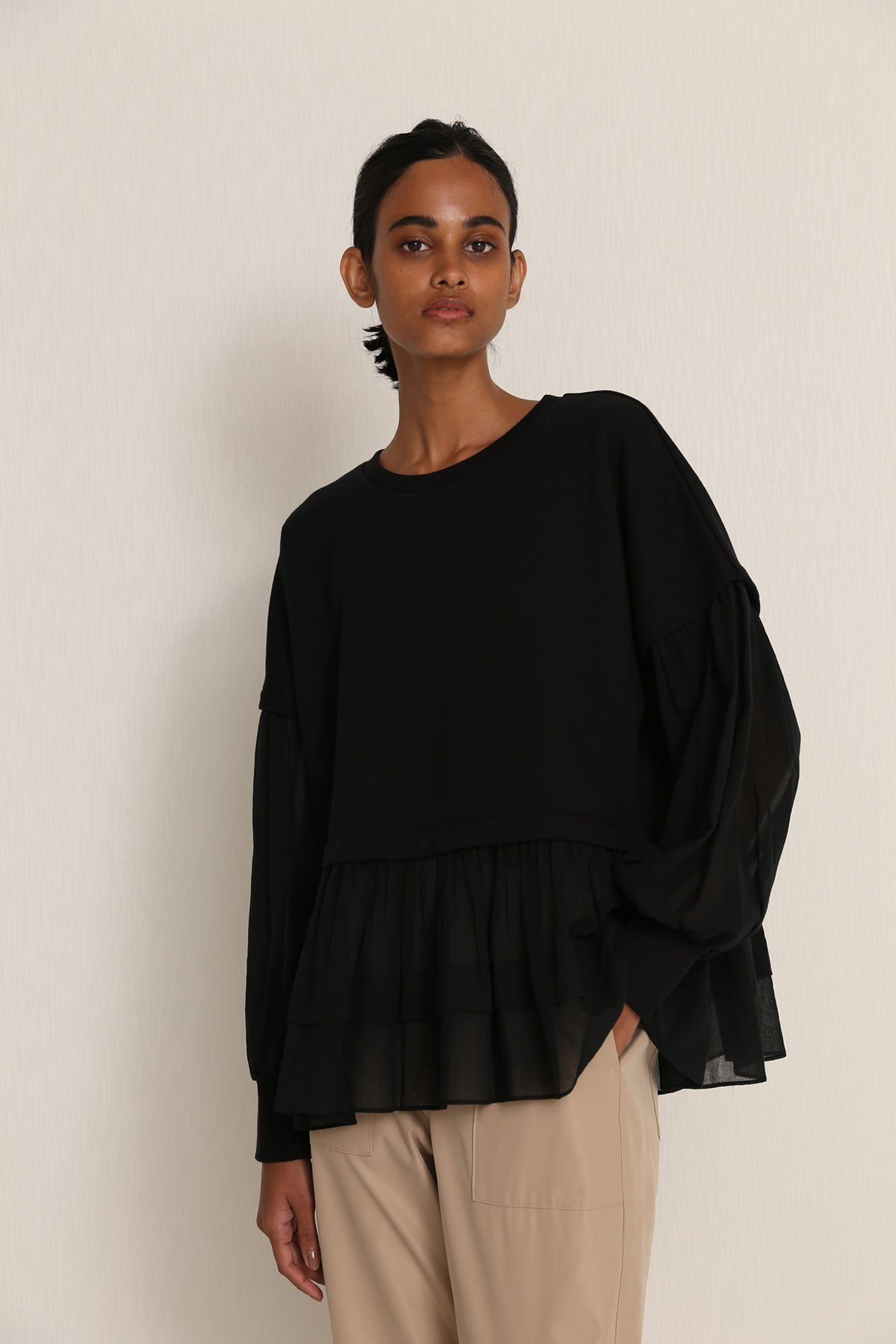 BO21-130T-black 1mile POP IDOL Pullover -BLACK-【BO21-130T】Del.Jan.