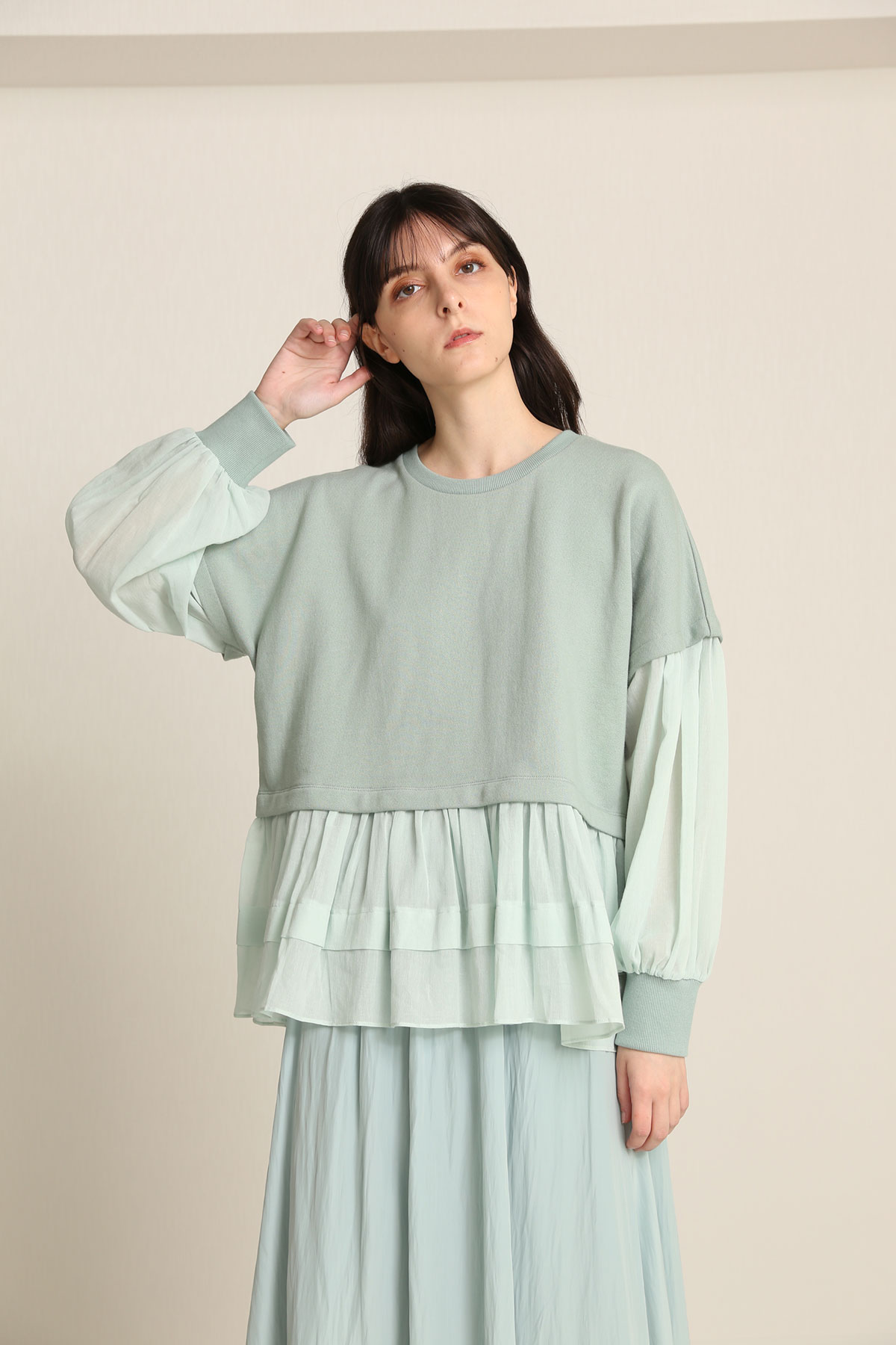 BO21-130T-mint 1mile POP IDOL Pullover-MINT-【BO21-130T】Del.Jan.