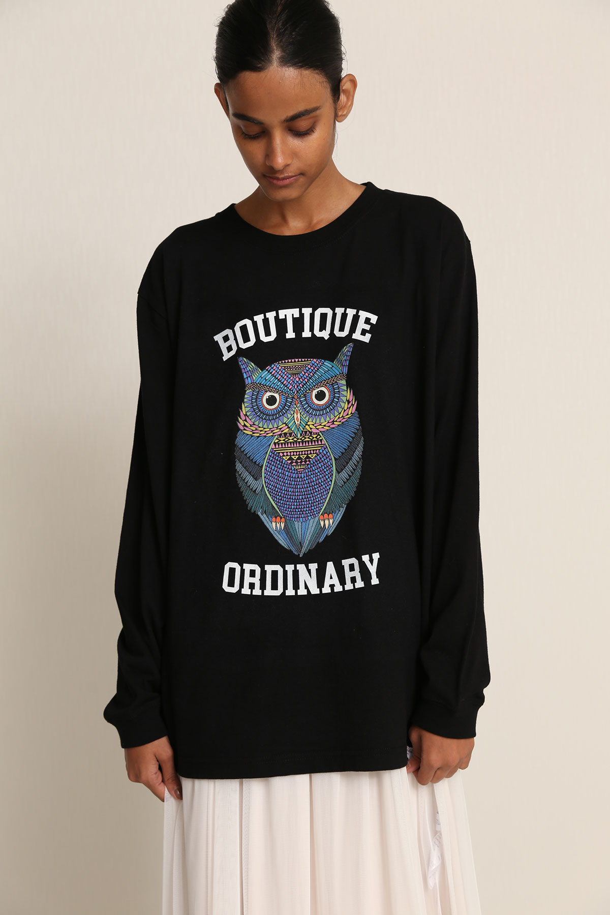 BO21-132T-black Ordinary Meets Mulga College Long SleeveT-BLACK-【BO21-132T】