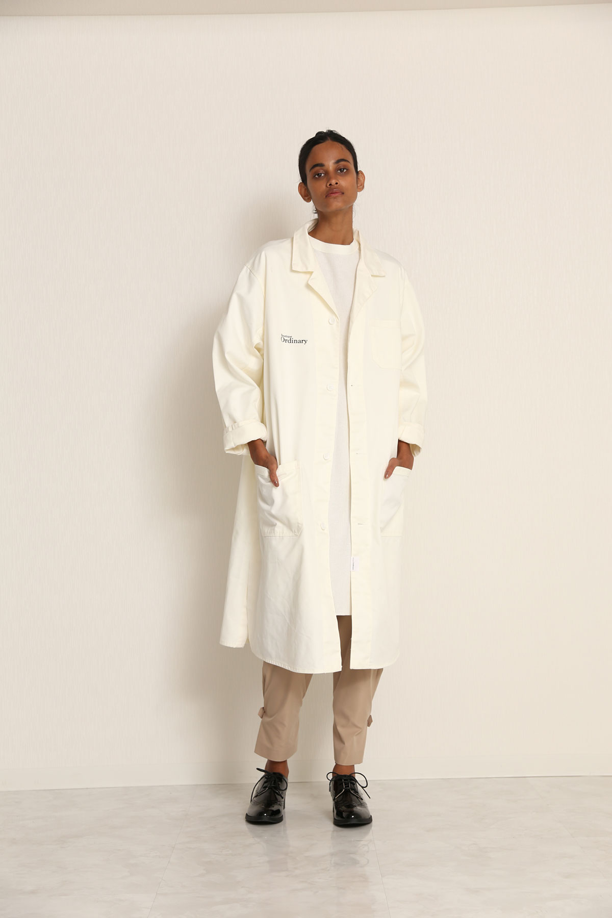 BO21-136C-owhite S/S2021 Ordinary STAFF OverCoat-O WHITE-【BO21-136C】Del.Dec.